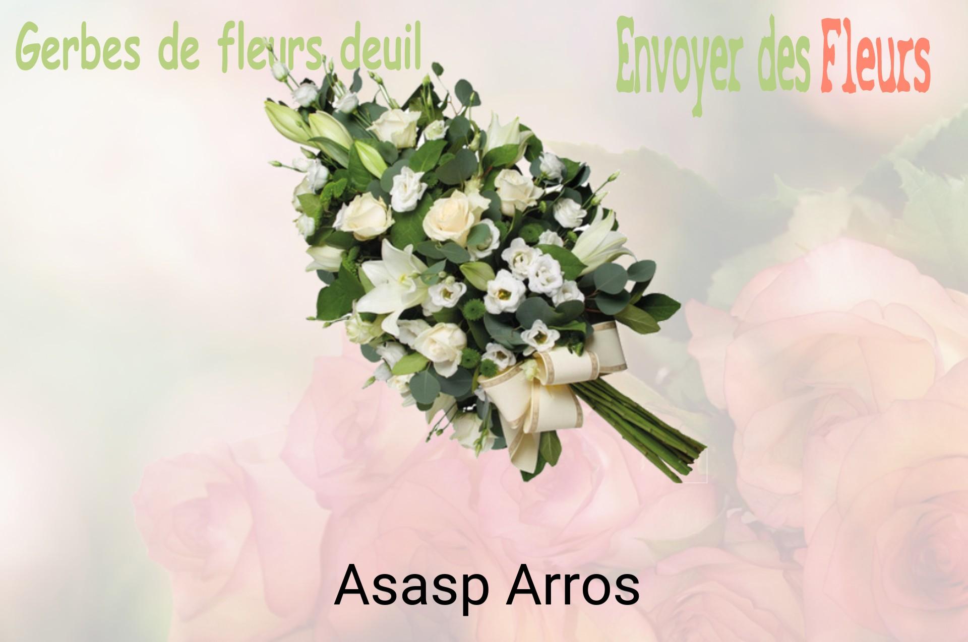 Gerbe de fleurs de deuil livrée à Asasp-Arros